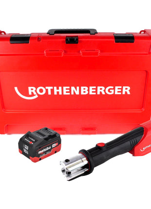 Rothenberger ROMAX 4000 Akku Pressmaschine 18 V elektrohydraulisch + 1x Akku 10,0 Ah CAS + Koffer - ohne Ladegerät