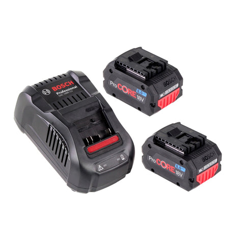 Bosch Starter Set Professional 18 V 2x ProCORE Akku 8,0 Ah + GAL 1880 CV Ladegerät ( 1600A01C4K )