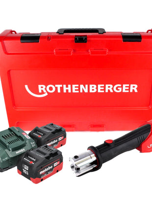 Rothenberger ROMAX 4000 Akku Pressmaschine 18 V elektrohydraulisch + 2x Akku 10,0 Ah CAS + Ladegerät + Koffer