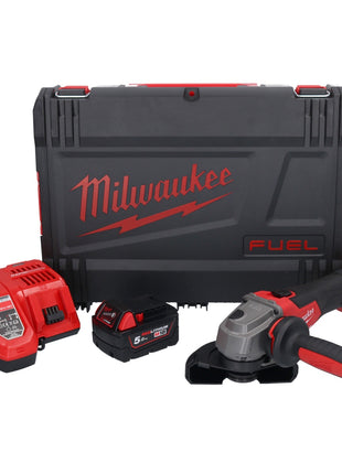 Milwaukee M18 FSAG125X-501X Meuleuse d'angle sans fil 18 V 125 mm Brushless + 1x batterie 5,0 Ah + chargeur + HD Box