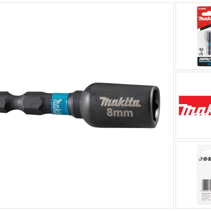 Makita B-66830 Steckschlüssel SW8 50 mm 1/4" Impact Black