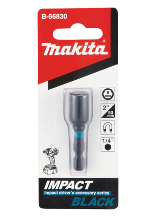 Makita B-66830 Clé à douille SW8 50 mm 1/4" Impact Noir