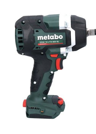 Visseuse à chocs sans fil Metabo SSW 18 LTX 800 BL 18 V 800 Nm 1/2" (602403840) Brushless + metaBOX - sans batterie, sans chargeur