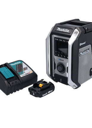 Makita DMR 114 RA1B Radio à batterie 12 V - 18 V Bluetooth IP65 + 1x batterie 2,0 Ah + chargeur