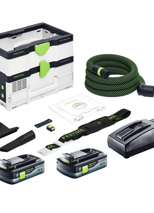 Festool CTLC SYS Akku Absaugmobil 36 V ( 2x 18 V ) Staubkl. L + 2x Akku 4,0 Ah + Ladegerät - Toolbrothers