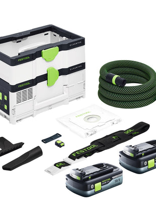 Festool CTMC SYS Akku Absaugmobil 36 V ( 2x 18 V ) Staubkl. M + 2x Akku 4,0 Ah - ohne Ladegerät - Toolbrothers