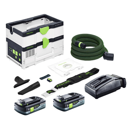 Festool CTMC SYS Akku Absaugmobil 36 V ( 2x 18 V ) Staubkl. M + 2x Akku 4,0 Ah + Ladegerät - Toolbrothers