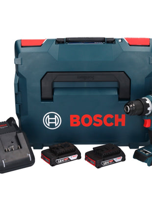 Bosch GSR 18V-90 C Professional Akku Bohrschrauber 18 V 64 Nm Brushless + 2x Akku 2,0 Ah + Ladegerät + L-Boxx - Toolbrothers