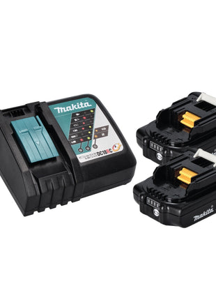 Makita DMR 115 RAB Akku Baustellenradio 12 V - 18 V Bluetooth DAB+ IP65 Schwarz + 2x Akku 2,0 Ah + Ladegerät