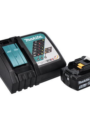 Makita DMR 115 RT1B Akku Baustellenradio 12 V - 18 V Bluetooth DAB+ IP65 Schwarz + 1x Akku 5,0 Ah + Ladegerät - Toolbrothers