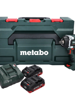 Metabo SSW 18 LTX 800 BL akumulatorowy klucz udarowy 18 V 800 Nm 1/2" bezszczotkowy + 2x akumulator 4,0 Ah + ładowarka + metaBOX