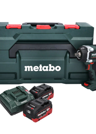 Visseuse à chocs sans fil Metabo SSW 18 LTX 800 BL 18 V 800 Nm 1/2" (602403660) sans balais + 2x batterie 5,5 Ah + chargeur + métaBOX