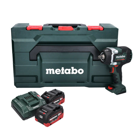 Metabo SSW 18 LTX 800 BL Atornillador de impacto a batería 18 V 800 Nm 1/2" sin escobillas + 2x batería 8,0 Ah + cargador + metaBOX