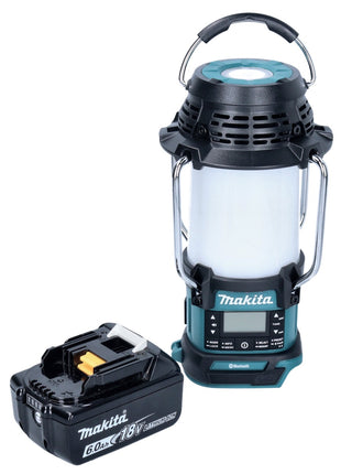 Makita DMR 056 G1 Akku Radio 18 V FM DAB+ mit Laterne 360° Taschenlampe IP65 + 1x Akku 6,0 Ah - ohne Ladegerät - Toolbrothers