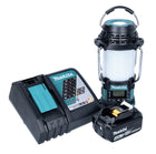 Makita DMR 056 RM1 Akku Radio 18 V FM DAB+ mit Laterne 360° Taschenlampe IP65 + 1x Akku 4,0 Ah + Ladegerät - Toolbrothers