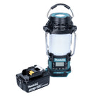 Makita DMR 056 T1 Akku Radio 18 V FM DAB+ mit Laterne 360° Taschenlampe IP65 + 1x Akku 5,0 Ah - ohne Ladegerät - Toolbrothers