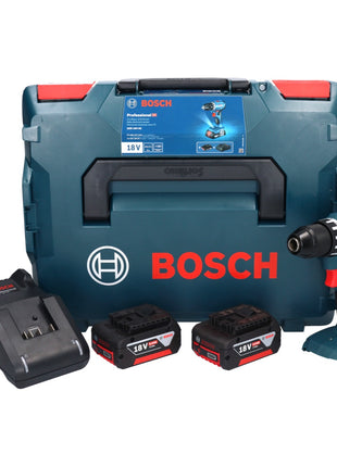 Bosch GSR 18V-45 perceuse-visseuse sans fil 18 V 45 Nm sans balais + 2x batteries 5,0 Ah + chargeur + L-Boxx