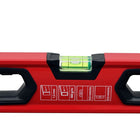 HAUSHALT Wasserwaage 1000 mm, mit 3 Libellen und ergonomischen gummierten Griff, 0,64 kg, rot, JYC-2015A_1000  ( 000040071171 ) - Toolbrothers