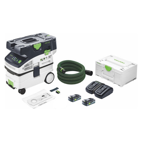 Festool CTMC MIDI Akku Absaugmobil 36 V ( 2x 18 V ) Staubkl. M + 2x Akku 4,0 Ah + Ladegerät + Systainer - Toolbrothers