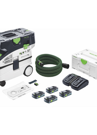 Festool CTMC MIDI Akku Absaugmobil 36 V ( 2x 18 V ) Staubkl. M + 4x Akku 4,0 Ah + Ladegerät + Systainer - Toolbrothers