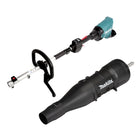 Makita DUX 60 Z Entraînement multifonction sur batterie 36 V (2x 18 V) sans balais + souffleur UB 401 MP 65,3 m/s (191P72-3) - sans batterie, sans chargeur