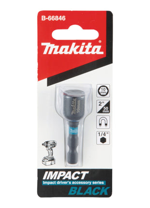 Makita Impact Black Steckschlüssel Innensechskant 1/4" 10 x 50 mm ( B-66846 )