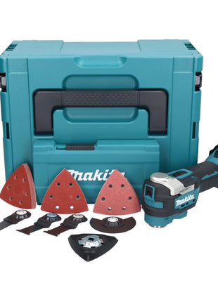 Makita DTM 52 ZJX4 Akku Multifunktionswerkzeug 18 V Starlock Max Brushless + Zubehör Set + Makpac - ohne Akku, ohne Ladegerät