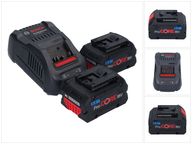 Bosch Starter Set 2x ProCORE 18 V 5 5 Ah Professional Akku GAL 1880 CV Ladegeraet 1600A0214C  0 - toolbrothers