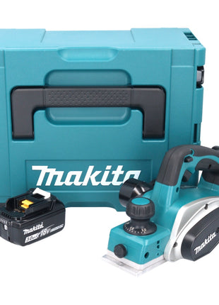 Raboteuse à batterie Makita DKP 180 F1J 18 V 82 mm + 1x batterie 3,0 Ah + Makpac - sans chargeur