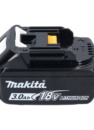 Raboteuse à batterie Makita DKP 180 F1J 18 V 82 mm + 1x batterie 3,0 Ah + Makpac - sans chargeur