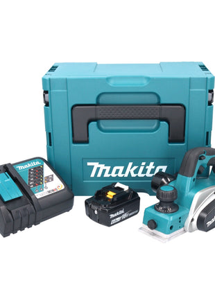 Raboteuse à batterie Makita DKP 180 RG1J 18 V 82 mm + 1x batterie 6,0 Ah + chargeur + Makpac