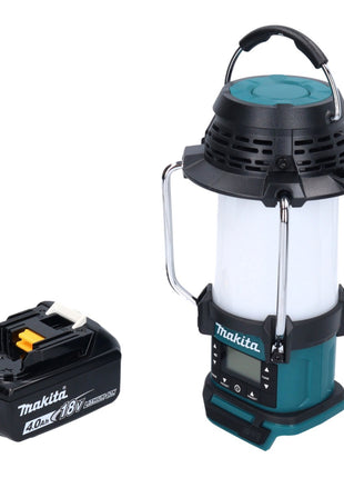 Makita DMR 055 M1 Radio sur batterie 18 V FM avec lanterne Lampe de poche 360° + 1x batterie 4,0 Ah - sans chargeur