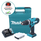 Makita HP 488 DWY1K Akku Schlagbohrschrauber 18 V 42 Nm G-Serie + 1x Akku 1,5 Ah + Ladegerät + Koffer