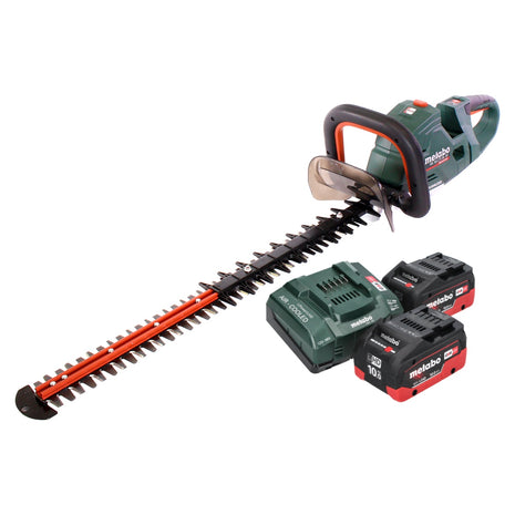 Metabo HS 18 LTX BL 65 Akku Heckenschere 18 V 60 cm Brushless 2x Akku 10 0 Ah Ladegeraet 1 - toolbrothers