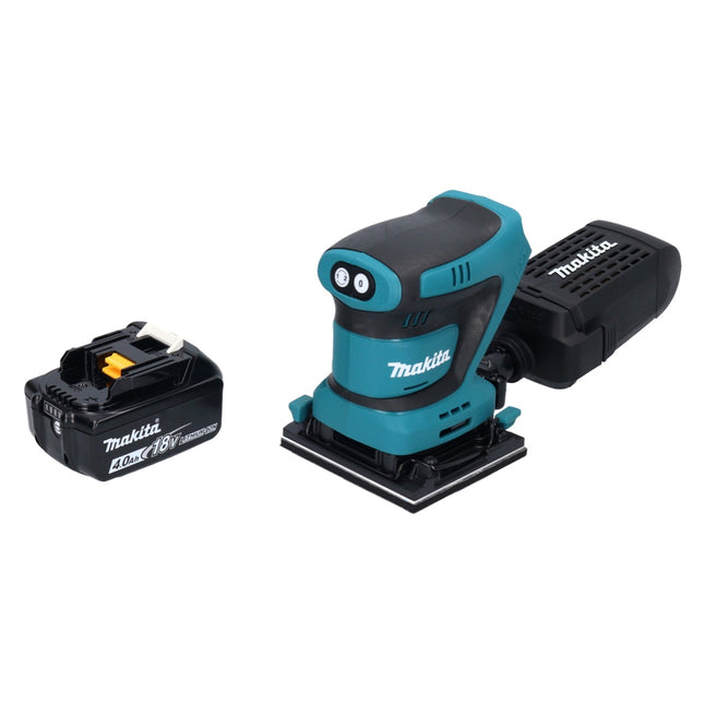 Makita DBO 480 M1 Akku Schwingschleifer 18 V 112 x 102 mm + 1x Akku 4,0 Ah - ohne Ladegerät