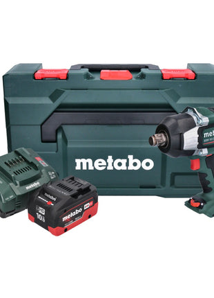 Metabo SSW 18 LTX 1750 BL Atornillador de impacto a batería 18 V 1750 Nm 3/4" sin escobillas + 1x batería 10,0 Ah + cargador + metaBOX