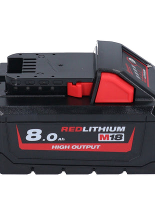 Milwaukee M18 HB8 Akku Set 3x 18 V 8,0 Ah / 8000 mAh Li-Ion High Output ( 3x 4932471070 ) mit Ladestandsanzeige - Toolbrothers