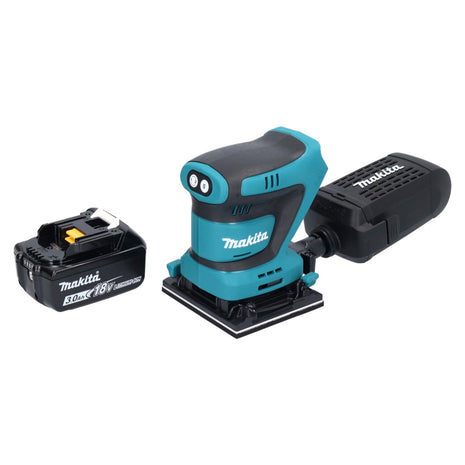 Makita DBO 481 F1 levigatrice orbitale a batteria 18 V 112 x 102 mm + 1x batteria ricaricabile 3,0 Ah - senza caricabatterie