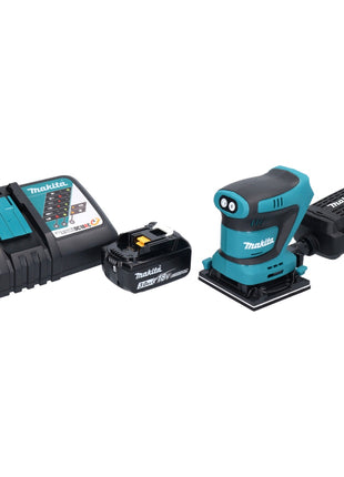 Makita DBO 481 RF1 ponceuse orbitale sur batterie 18 V 112 x 102 mm + 1x batterie 3,0 Ah + chargeur