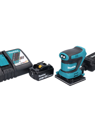 Makita DBO 481 RT1 Akku Schwingschleifer 18 V 112 x 102 mm + 1x Akku 5,0 Ah + Ladegerät