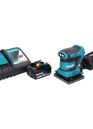 Makita DBO 481 RG1 Akku Schwingschleifer 18 V 112 x 102 mm + 1x Akku 6,0 Ah + Ladegerät