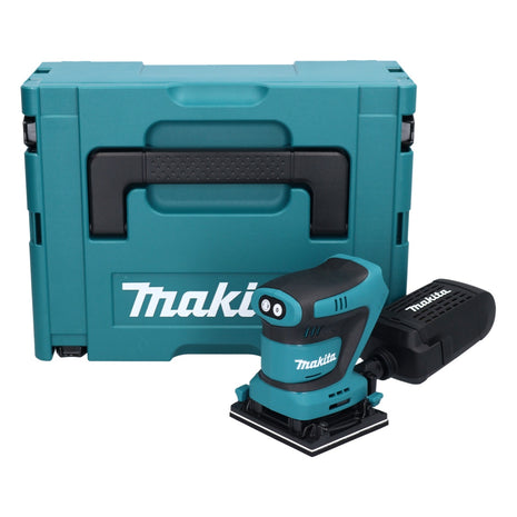 Lijadora orbital inalámbrica Makita DBO 481 ZJ 18 V 112 x 102 mm + Makpac - sin batería, sin cargador