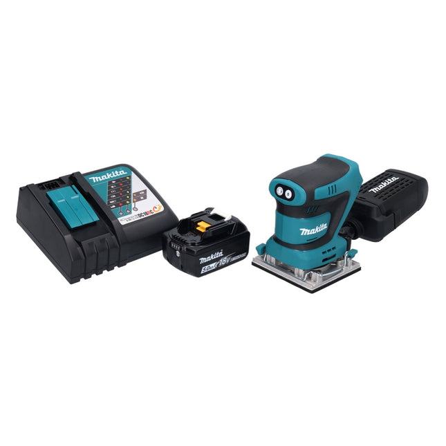 Makita DBO 482 RT1 Akku Schwingschleifer 18 V 112 x 102 mm + 1x Akku 5,0 Ah + Ladegerät