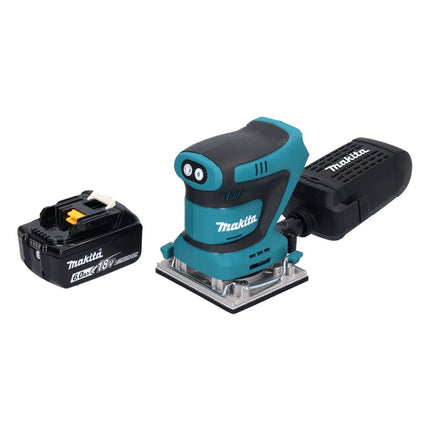 Makita DBO 482 G1 Akku Schwingschleifer 18 V 112 x 102 mm + 1x Akku 6,0 Ah - ohne Ladegerät