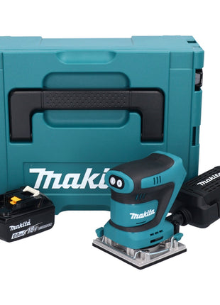 Makita DBO 482 G1J Akku Schwingschleifer 18 V 112 x 102 mm + 1x Akku 6,0 Ah + Makpac - ohne Ladegerät