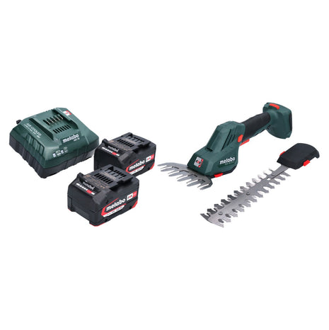 Metabo SGS 18 LTX Q Cisaille à gazon et à buissons sans fil 18 V + 2x batterie 4,0 Ah + chargeur