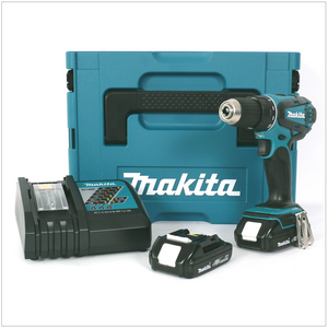 Makita DDF 456 Akku-Bohrschrauber 18 V im MAKPAC mit 2 Akkus 1,5 Ah und Ladegerät