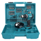 Makita DHP 453 T1X1 Akku Schlagbohrschrauber 18 V 42 Nm + 1x Akku 5,0 Ah + 74 tlg. Zubehörset + Koffer - ohne Ladegerät