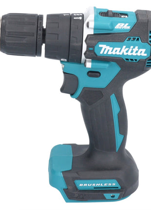 Taladro percutor inalámbrico Makita DHP 487 RF1X1 18 V 40 Nm sin escobillas + 1x batería 3,0 Ah + cargador + set de accesorios 74 piezas + estuche