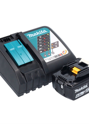 Makita DTD152F1X1 Visseuse à percussion sans fil 165Nm 18V 1/4" + 1x Batterie 6,0Ah + Chargeur + Coffret + Set d'accessoires, 74 pcs.